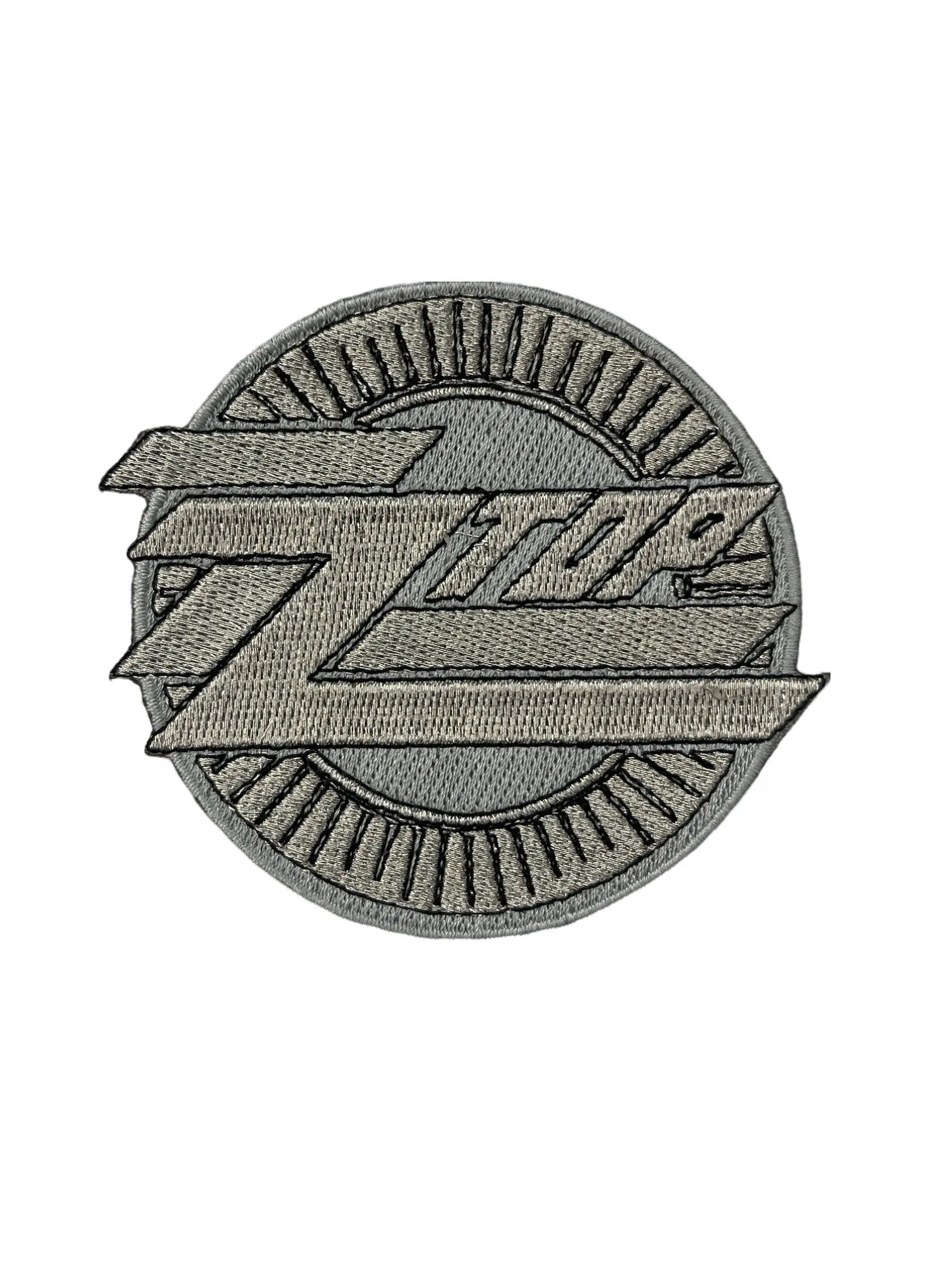 New ZZ Top Metallic Logo Woven Patch